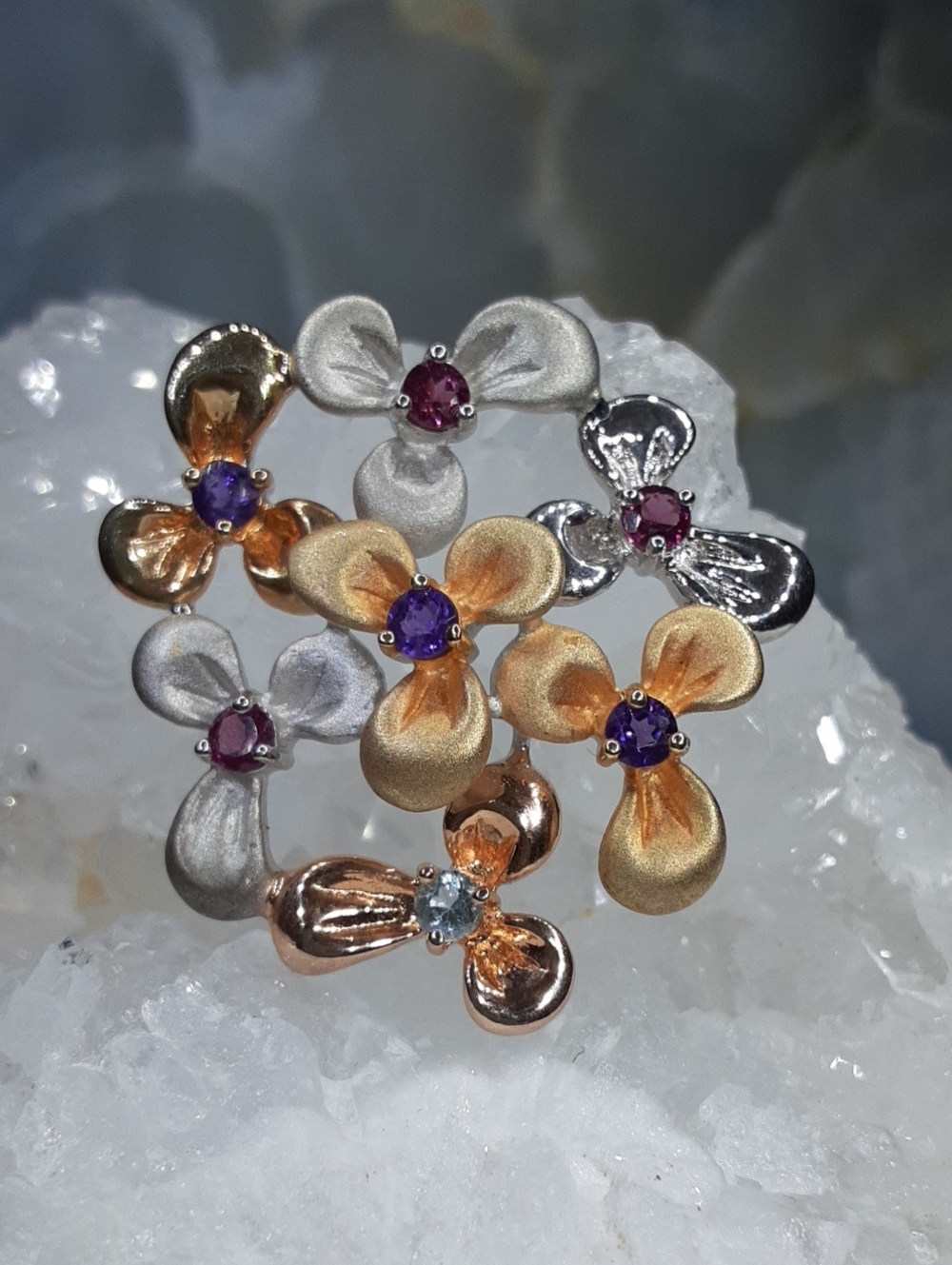 925 Multi Gemstone Pendant. - Picture 4 of 5